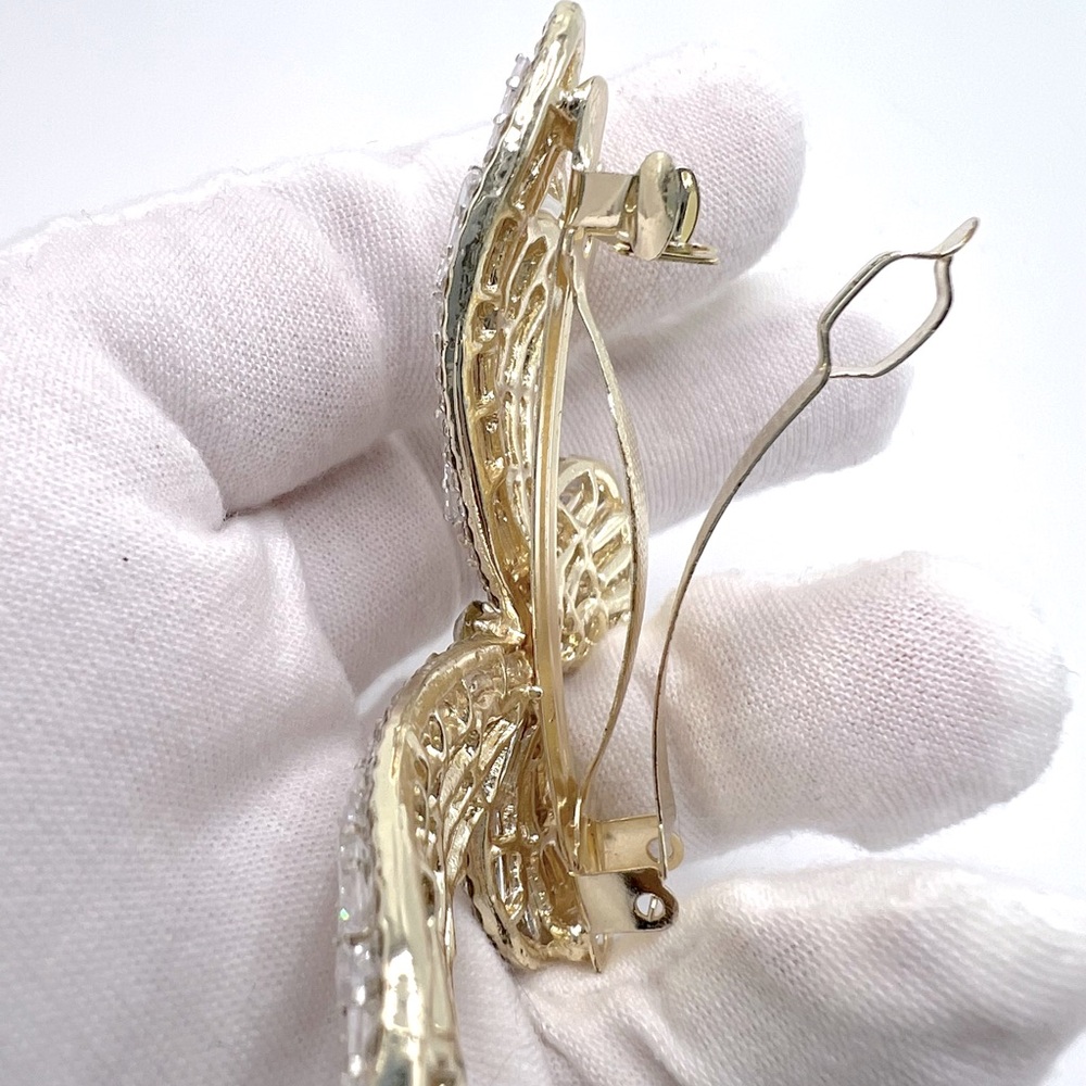 Sale $12 Firm! Butterfly Rhinestone Hairpin, barrette style - Picture 5 of 14
